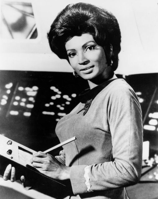 Nichols as Lieutenant Uhura