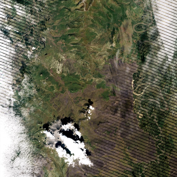 Batagaika crater, August 20, 2005