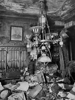 View of the interior. Author New York Public Library