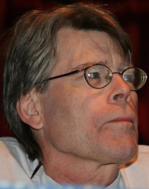 Stephen King, American author, at the 2007 New York Comicon. Photo by “Pinguino” CC BY 2.0