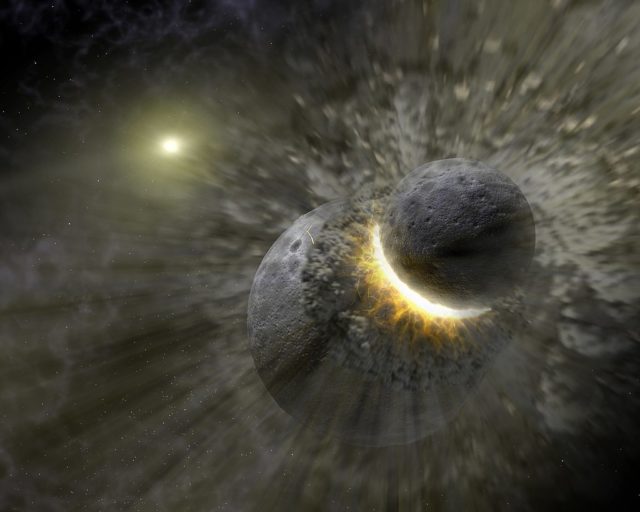 Impact of two planetsimals