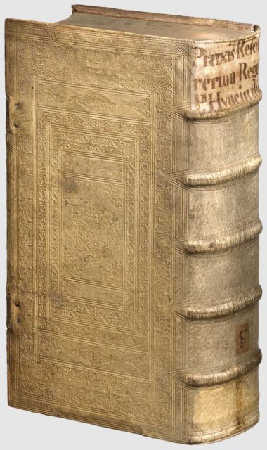 Carved out of a real book dating from the 1600s, Photo Courtesy of Hermann Historica