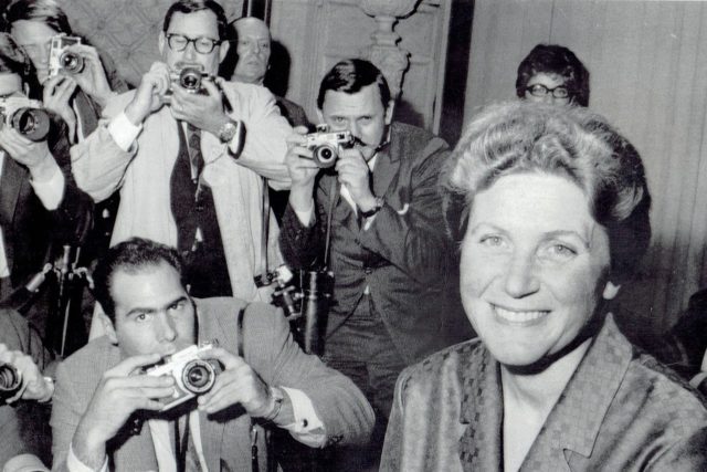 Svetlana Alliluyeva in 1967, after defecting.