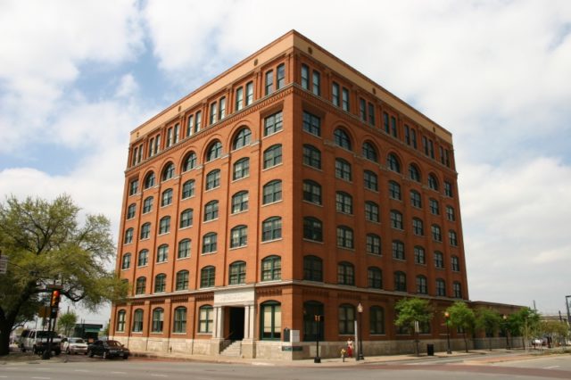 Texas School Book Depository, where Oswald worked as a shipping clerk. CC BY-SA 3.0