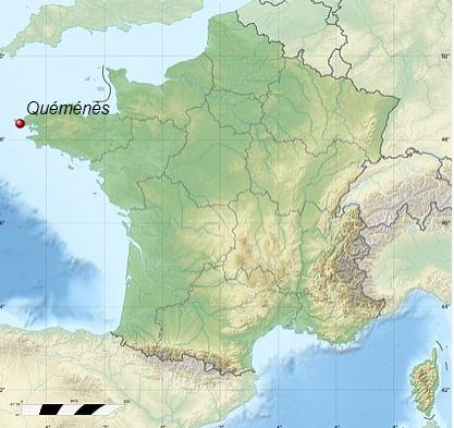 Location of Quéménès. Author: Eric Gaba – Wikimedia Commons user: Sting CC BY-SA4.0