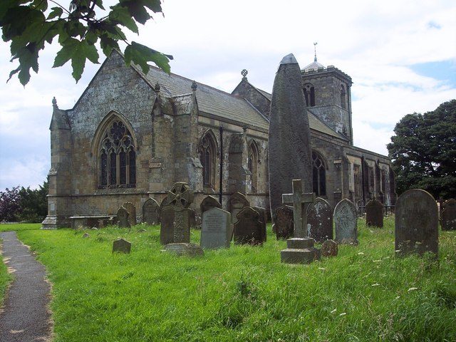 All Saints Church and Monolith, Rudston Over 25′ high, this Bronze Age stone is the largest monolith in Britain, and was probably a pagan worship monument. Author: Trish Steel CC BY-SA 2.0