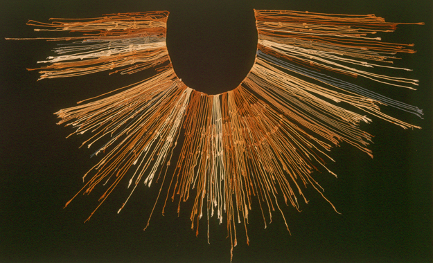 An example of a quipu from the Inca Empire, currently in the Larco Museum Collection. Author: Claus Ableiter CC BY-SA 3.0