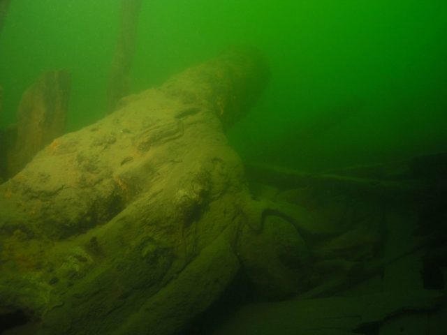 One of the anchors. Photo Courtesy of Jens Lindström/Swedish National Maritime Museum