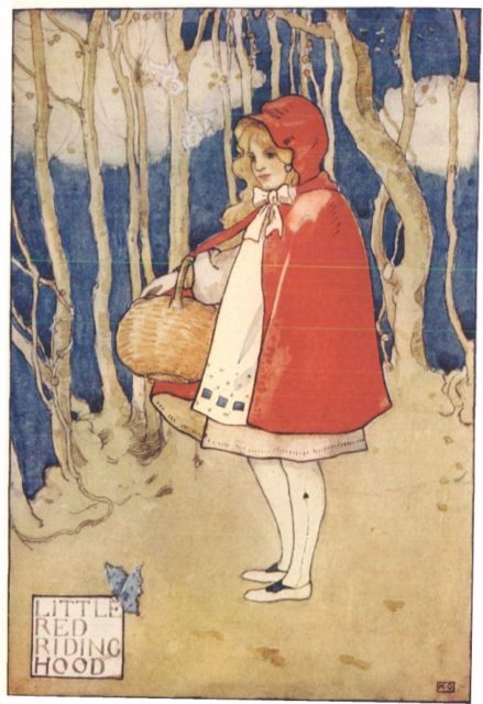 Little Red Riding Hood, illustrated in a 1927 story anthology