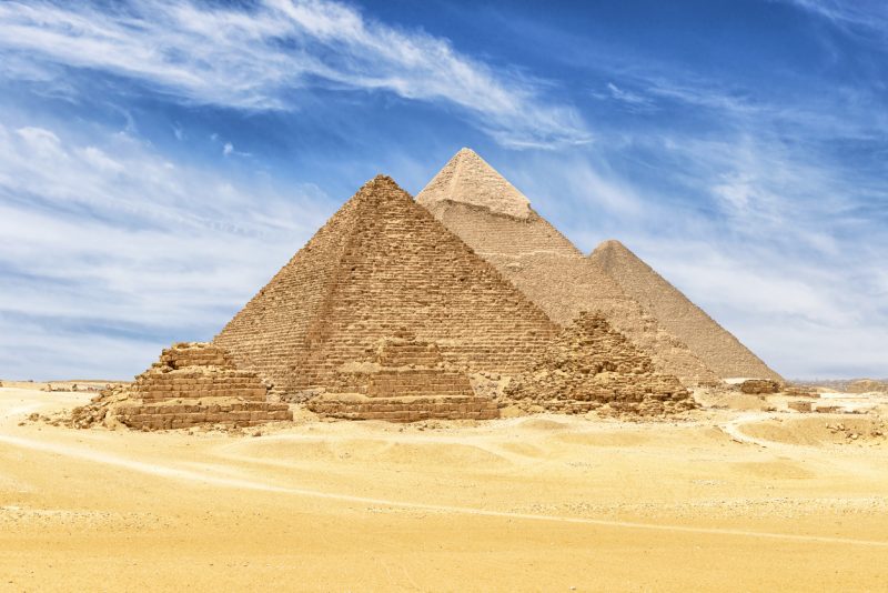 The 3 main pyramids of Giza 