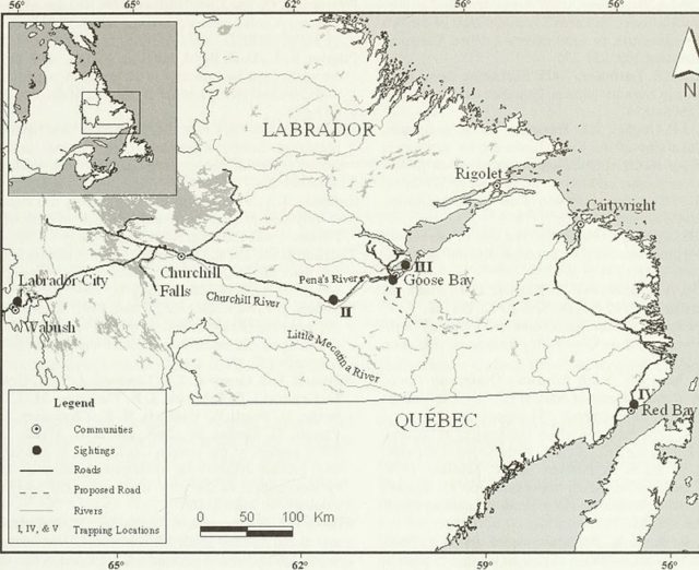 Map of Labrador