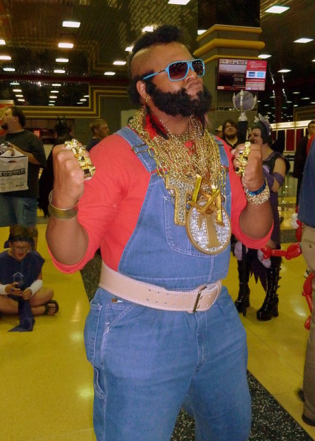Mr. T. Cosplay at Wizard World Chicago 2011. Photo by GabboT – 22 CC BY-SA 2.0