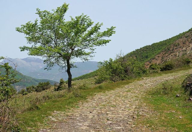 Part of the Via Egnatia in Albania. Author: Albinfo. CC BY-SA 4.0.