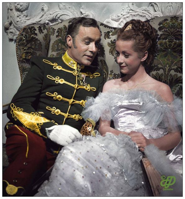 Charles Boyer and Danielle Darrieux in ‘Mayerling’ (1936)(Color by Frédéric)