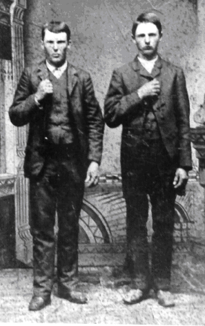 Jesse and Frank James in 1872