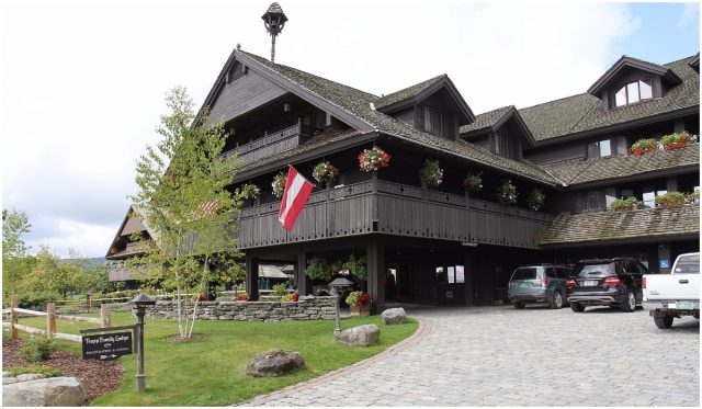 The front of the Austrian-style main building of the Trapp Family Lodge Author: Royalbroil CC BY-SA 4.0