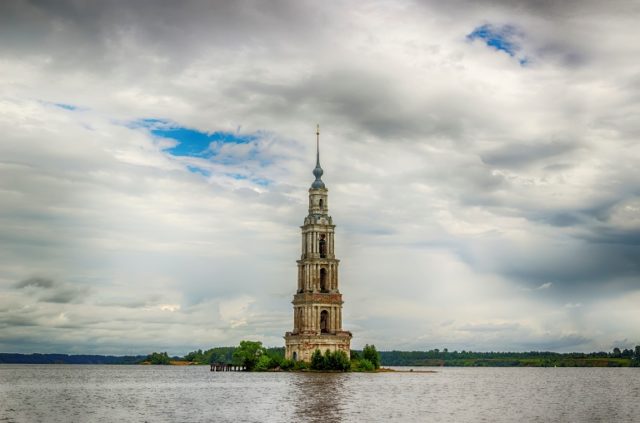 Kalyazin bell tower cathedral Nicholas Russian