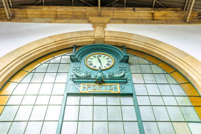 Railway station clock