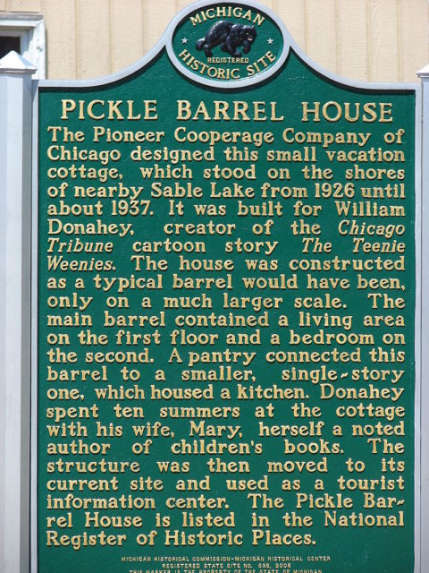 Pickle Barrel House historical sign Author: jcander CC BY-SA 2.0