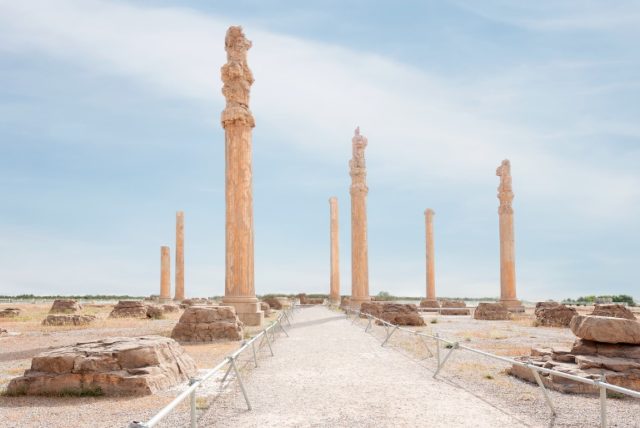 Columns of ancient city of Persepolis