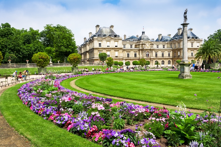 The Luxembourg Palace in Luxembourg Gardens