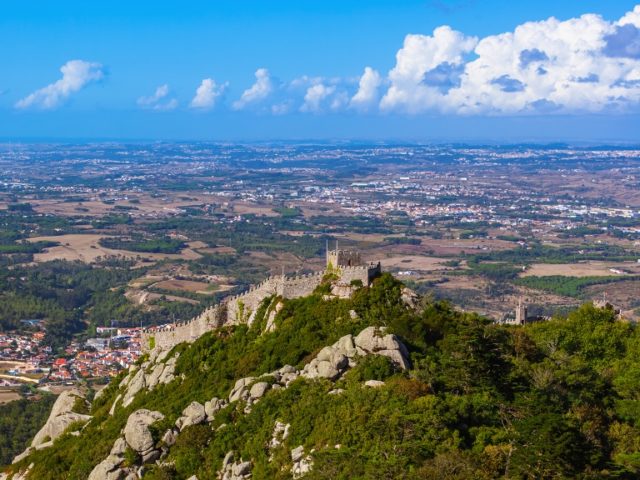 The Castle of the Moors in Sintra, Portugal