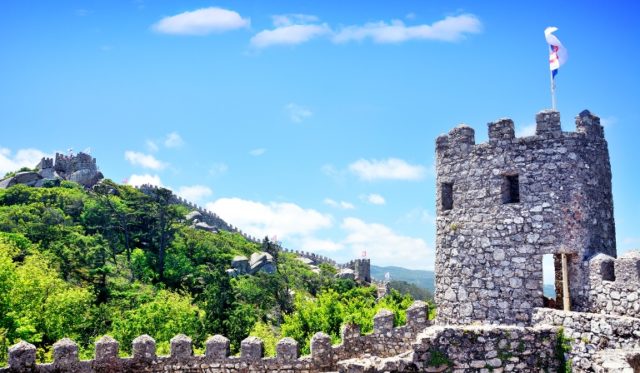 The Castle of the Moors in Sintra, Portugal