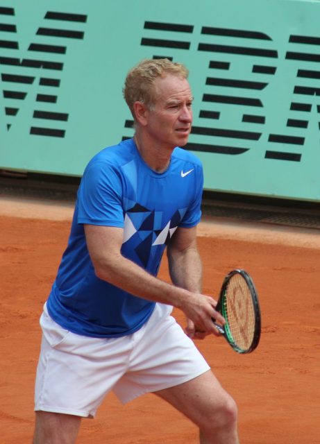 John McEnroe at the 2012 French Open –Author: Pruneau – CC BY-SA 3.0