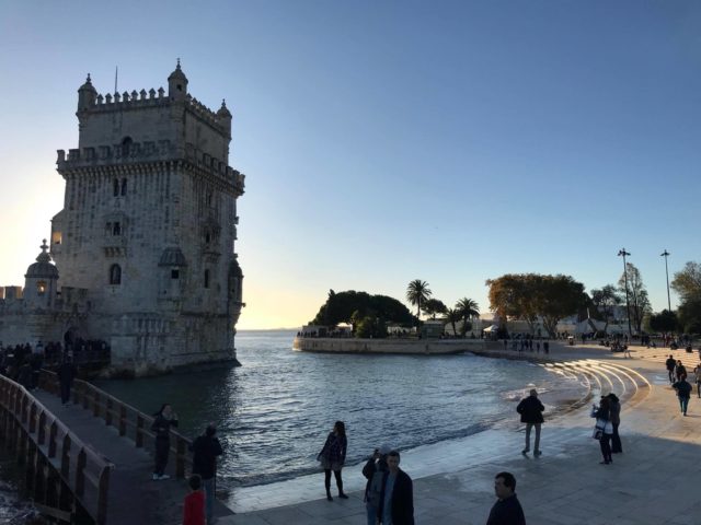 The Tower of Belém on the bank of the Tagus River