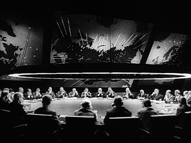 The War Room with the Big Board from Stanley Kubrick’s 1964 film, Dr. Strangelove.