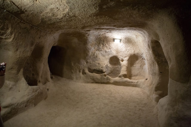 Derinkuyu underground city, Cappadocia in Central Anatolia, Turkey