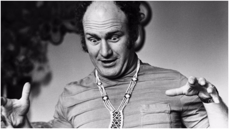 Ken Kesey, wearing a Native American-style bead necklace, (Photo by Hulton-Deutsch/Hulton-Deutsch Collection/Corbis via Getty Images)