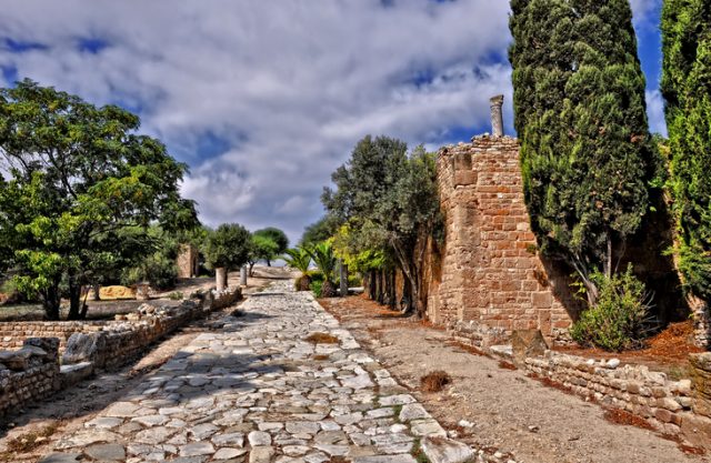 Remains of Roman villas. UNESCO World Heritage Site.