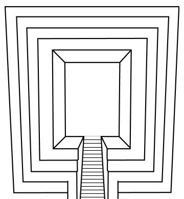 Diagram of tomb no. 1, where Xin Zhui’s body was found