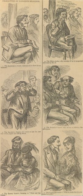 Characters found at a Dickens’ reading. Author: Courtesy of the Morgan Library