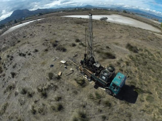 The identification and dating of Harbour Basin 1 and the identification of Harbour Basin 4 were carried out by geoarchaeologists Antoine Chabrol and Hugo Delile of la Maison de l’Orient et de la Méditerranée in Lyon with deep geological drills and 3D drone-scans of the area Drone photo: Antoine Chabrol/© LHP 2017