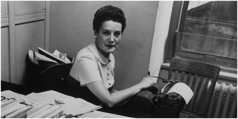 Economist, Sylvia Porter in her office. (Photo by Joseph Scherschel/The LIFE Picture Collection/Getty Images)