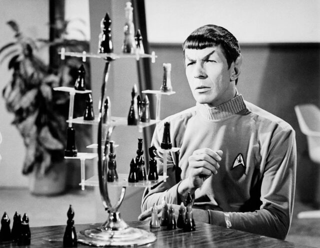 Leonard Nimoy in his role as Mr. Spock