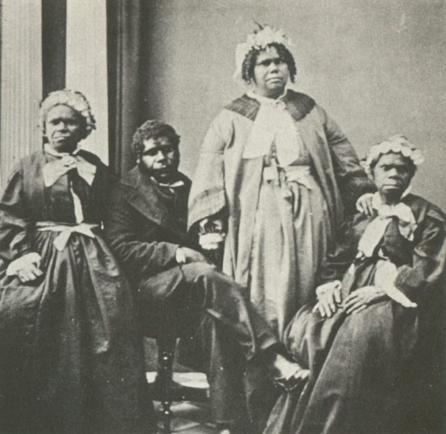 Truganini and last 4 tasmanian aborigines.