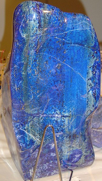 Lapis lazuli block. Photo by Luna04 CC BY-SA 3.0