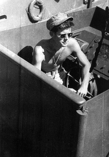 LTJG John F. Kennedy aboard the PT-109