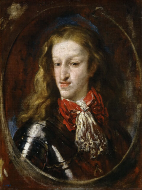 Painting of Charles II of Spain.