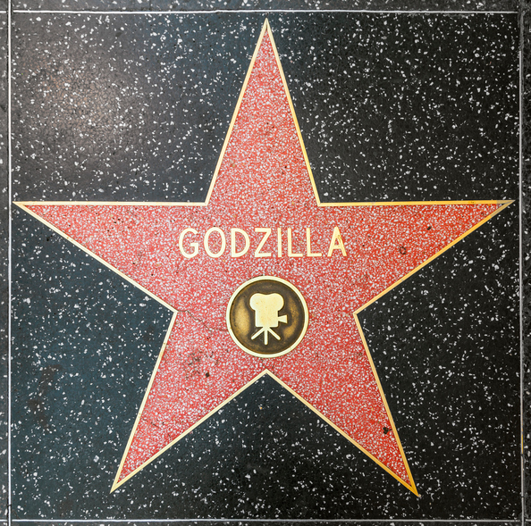 Godzillas star on Hollywood Walk of Fame