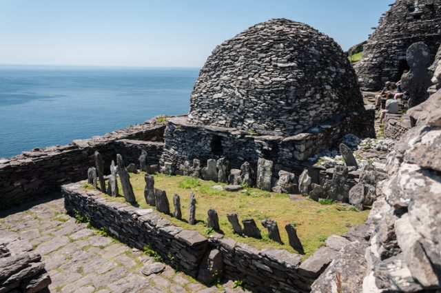 Skellig Michael, UNESCO World Heritage Site, Kerry, Ireland. Scenes for Star Wars: The Force Awakens were filmed on this island.