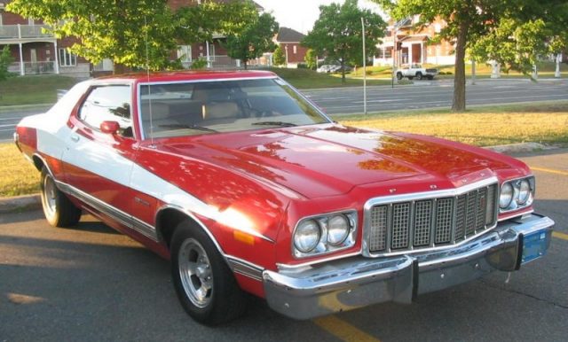 Replica of the Ford Gran Torino used in the TV motion picture Starsky & Hutch.