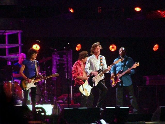 The Rolling Stones at the San Siro stadium in Milan, Italy, July 2006. Author: Severino CC BY 2.0