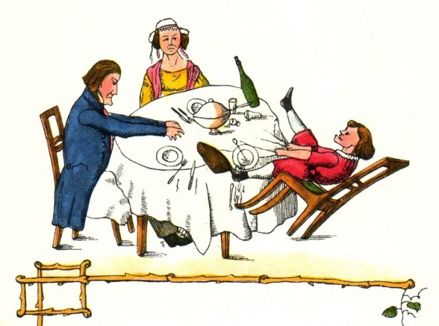 Zappel-Philipp. Illustration from the 1845 edition.