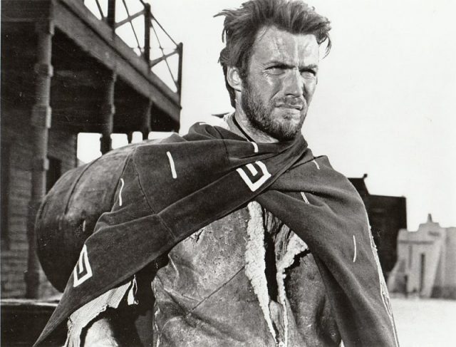 As the Man with No Name in A Fistful of Dollars (1964)