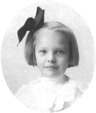 Amelia Earhart as a child