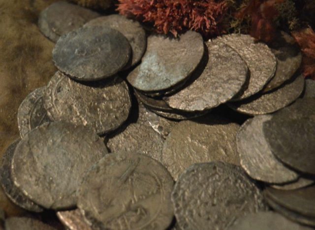 Silver coins from the wreck of the Batavia